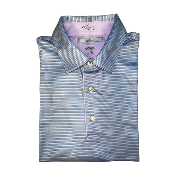 Greg Norman ML75 Play Dry Short Sleeve Polo (Lilac, Medium)
