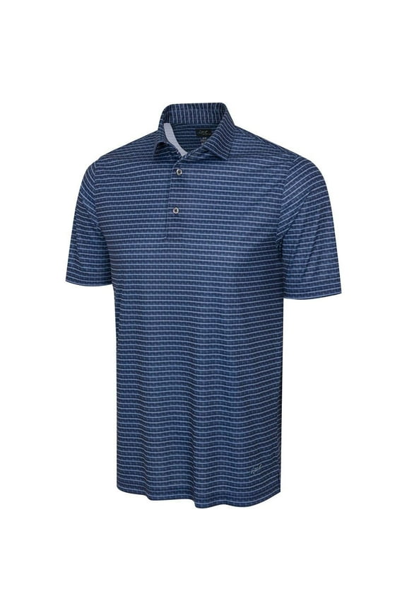 ML75 Recycled Microlux Houndstooth Stripe Navy Shirt Men XL