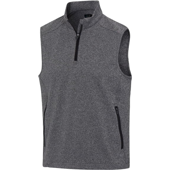 Greg Norman Match Play Full Zip Black Heather Outerwear Men M