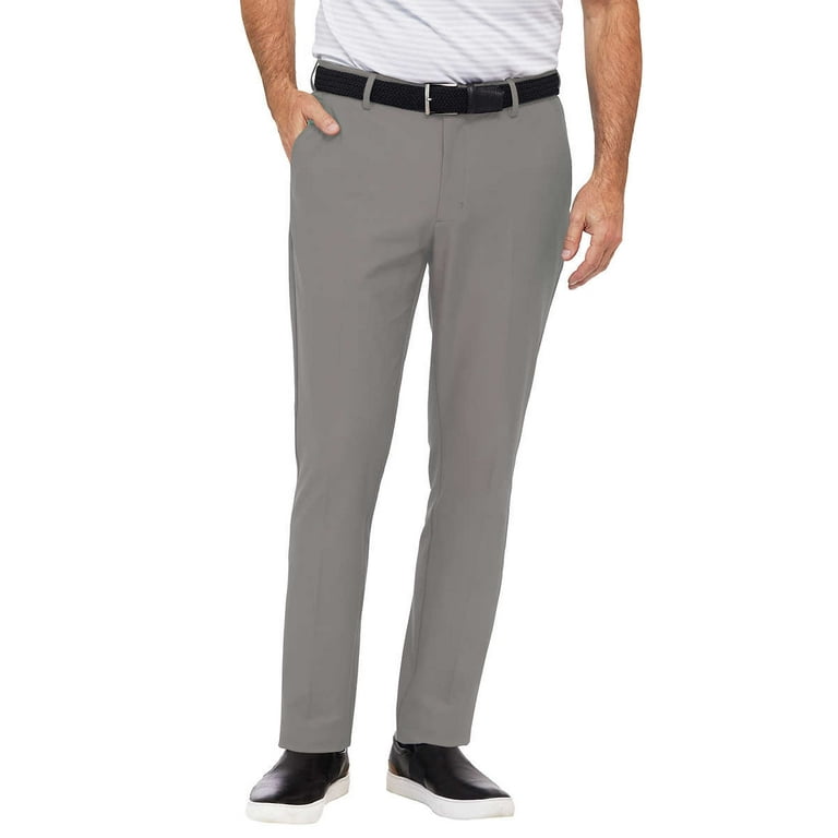 Greg Norman Men s 4 Way Comfort Stretch Performance Classic Pants Gray 36 x 32 Walmart