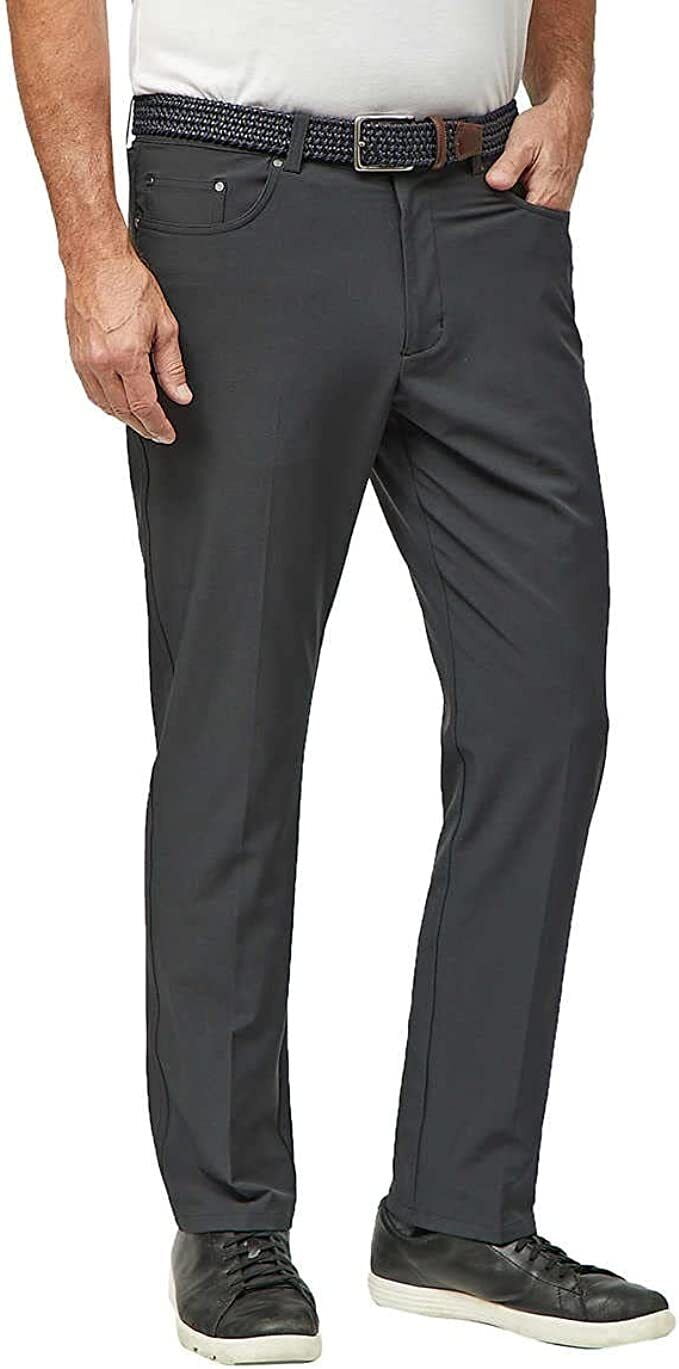 Greg Norman Men's 5-Pocket Pants 1572724 (Black, 32X34) 