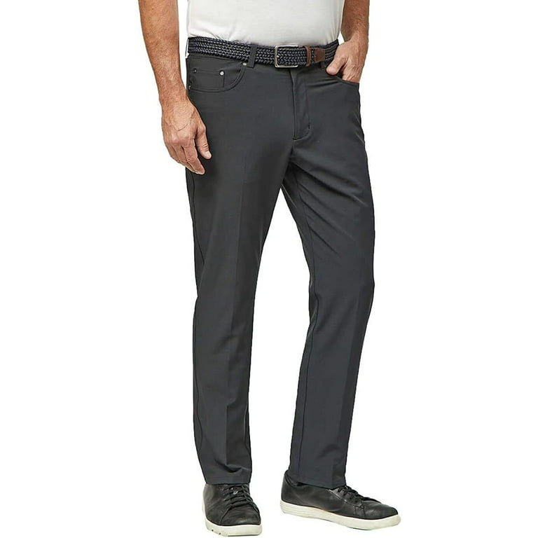 Greg Norman Men's 5-Pocket Pants 1572724 (Black, 32X34)