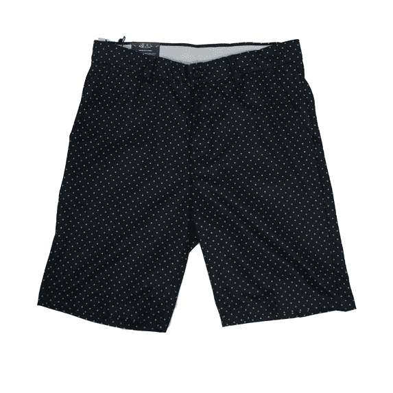 Greg Norman Men's Black Microlux Stretch Star Print Pattern Chino Short (S02)