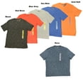 thumbnail image 1 of Greg Norman Men's Casual Crew-Neck Heathered Short Sleeve T-Shirt (Sea Blue, L), 1 of 2