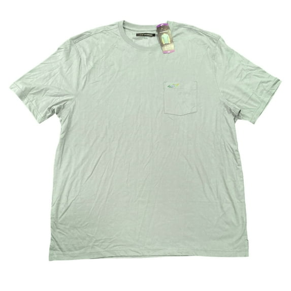 Greg Norman Men's Chest Pocket Relaxed Fit Short Sleeve T-Shirt (Sage Green, XXL)