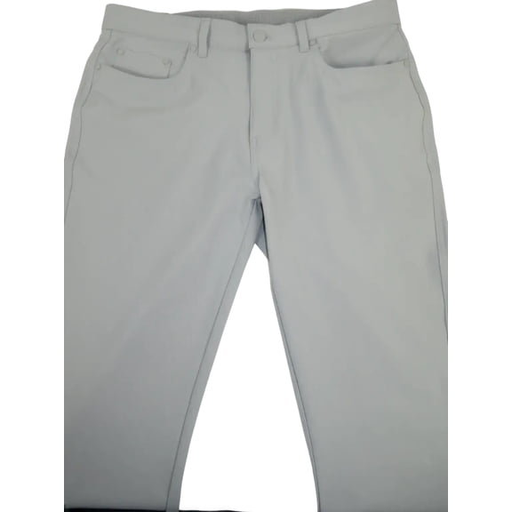 Greg Norman Men's Classic 5 Pocket 4-Way Stretch Pants Gray 1845982