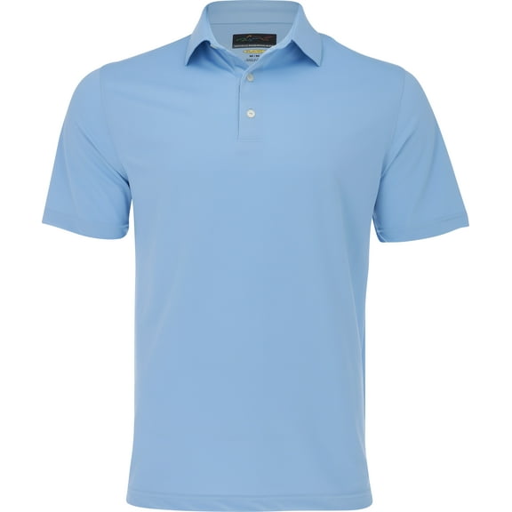 Greg Norman Freedom Micro Pique Coastal Blue Shirt Men M