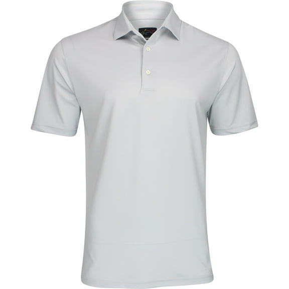 Greg Norman Men's Freedom Micro Pique Polo Shark Grey/Extra Large