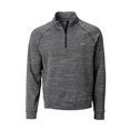 thumbnail image 1 of Greg Norman Men's Long Sleeve Micro Fleece Knit 1/4 Zip Collared Pullover (Charcoal, M), 1 of 2