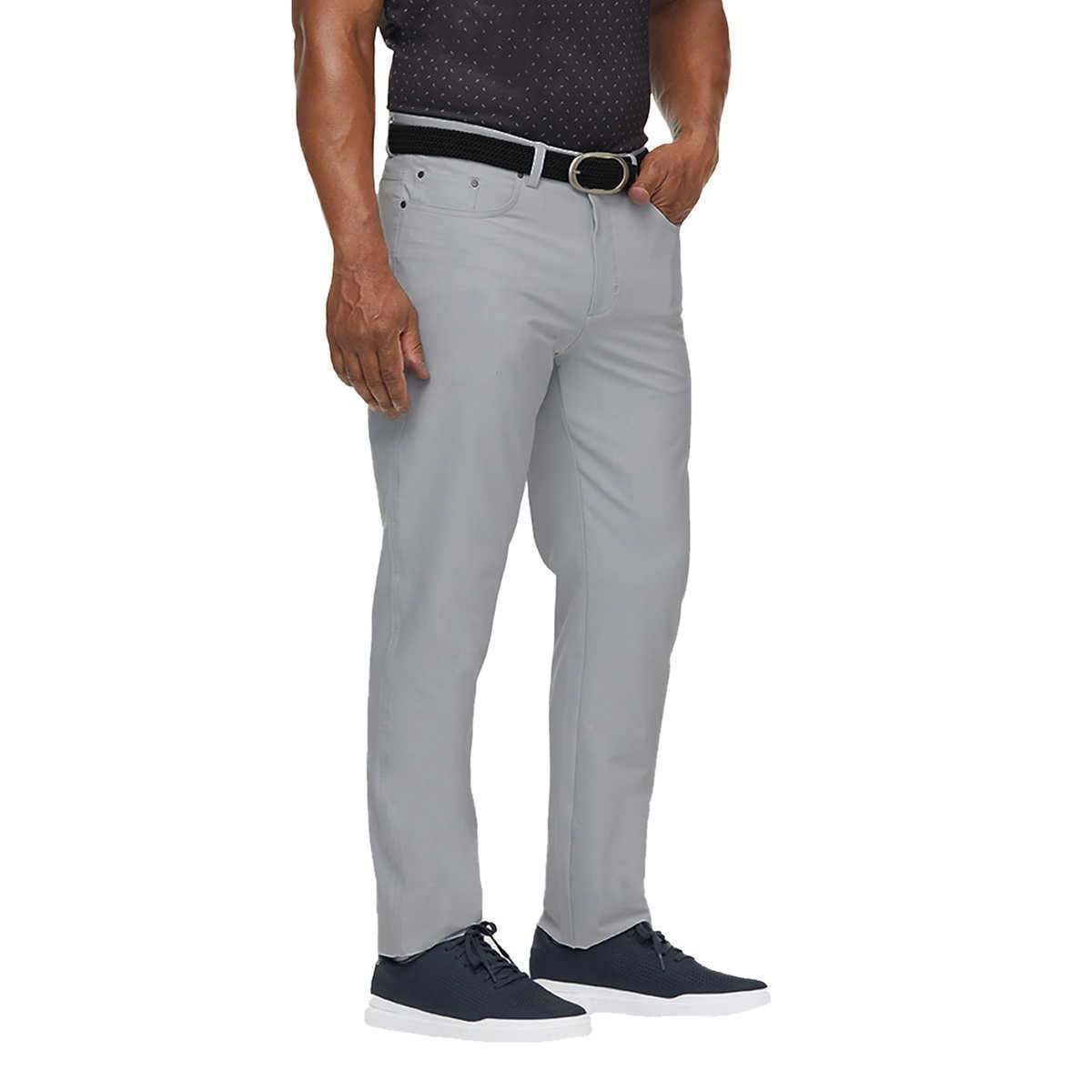 Greg Norman ML75 Performance Men's Pant |5 Pocket Pant Performance  Pant|ML75 Luxury Microfiber - Black 38W X 30L