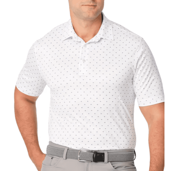 Greg Norman Men's ML75 Polo (White, XL)