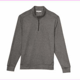 Greg Norman Men s 1 4 Zip Pullover Sweater Grey Heather M Walmart