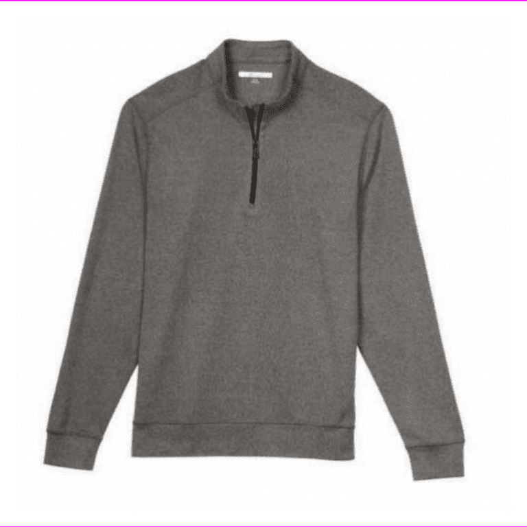 Greg Norman Men s Performance Blend Lined 1 4 zip Wind Sweater Chah Size L