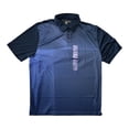 thumbnail image 1 of Greg Norman Men's Play Dry Moisture Wicking UPF 30+ Short Sleeve Polo Shirt (Robin Blue Stripe, S), 1 of 1
