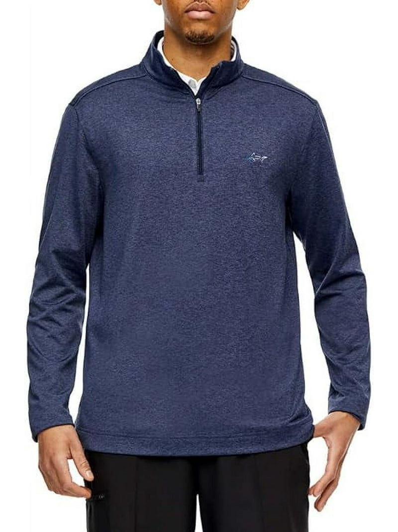 Pull-over Greg Norman Performance – Noir – Taille L – Quart Zip Homme