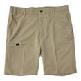 thumbnail image 1 of Greg Norman Men's Comfort Stretch Comfort Waistband Performance Golf Shorts (Taupe, 36), 1 of 3