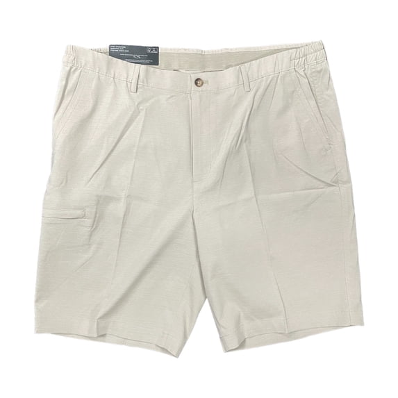 Greg Norman Men's Performance Stretch Moisture Wicking Golf Shorts (Taupe, 38)