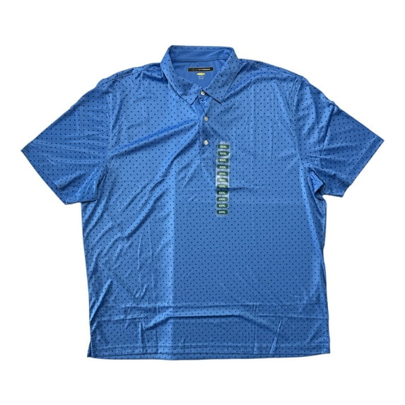 Greg Norman Men's Play Dry Moisture Wicking UPF 30+ Short Sleeve Polo Shirt (Robin Blue, XL)