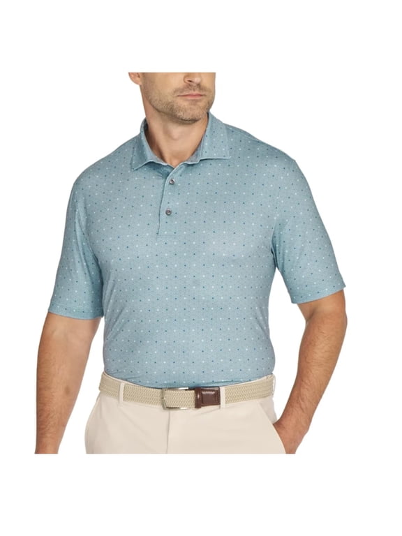 Men's Short Sleeve ML75 Stretch Polo Shirt (US, Alpha, Large, Regular, Regular, Green)