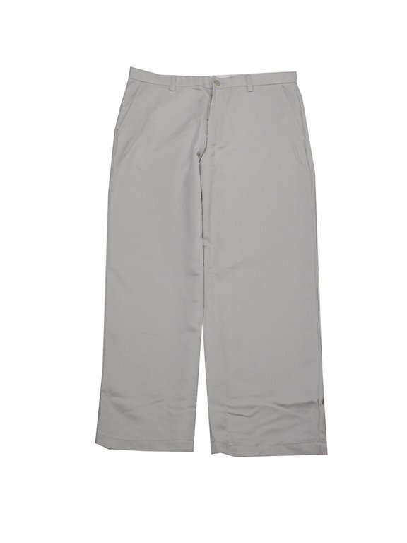 Men's White Fog Micro-Fiber Flat-Front Pants 32