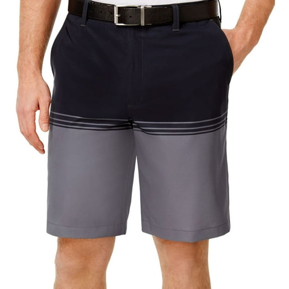 Greg Norman Mens Colorblock Casual Walking Shorts, Grey, 32