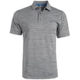 thumbnail image 1 of Greg Norman Mens Golf Polo Shirt Spacedye Performance PlayDry   Gray 3XL, 1 of 2