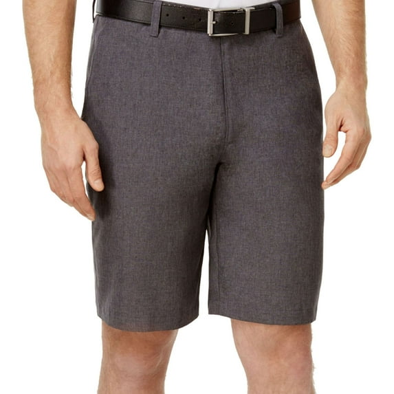 Greg Norman Mens Heathered Casual Walking Shorts, Grey, 30