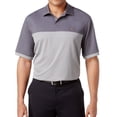 thumbnail image 1 of Greg Norman Mens Two Tone Embossed Polo Shirt, Grey, Small, 1 of 1