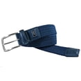 thumbnail image 1 of Greg Norman Solid Braided Stretch Navy Men 32w Belt, 1 of 4