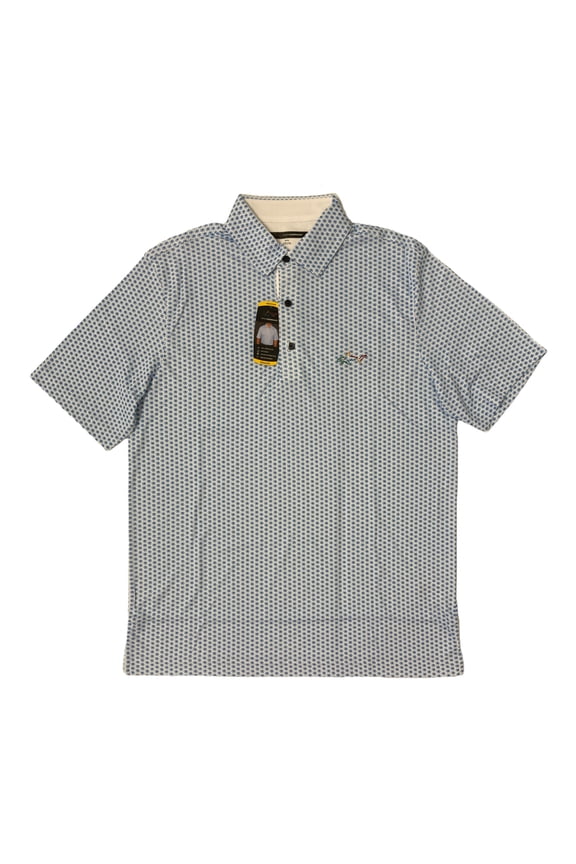 Short Sleeve Soft Touch Poly/Pima Cotton Polo Shirt (Blue, M)