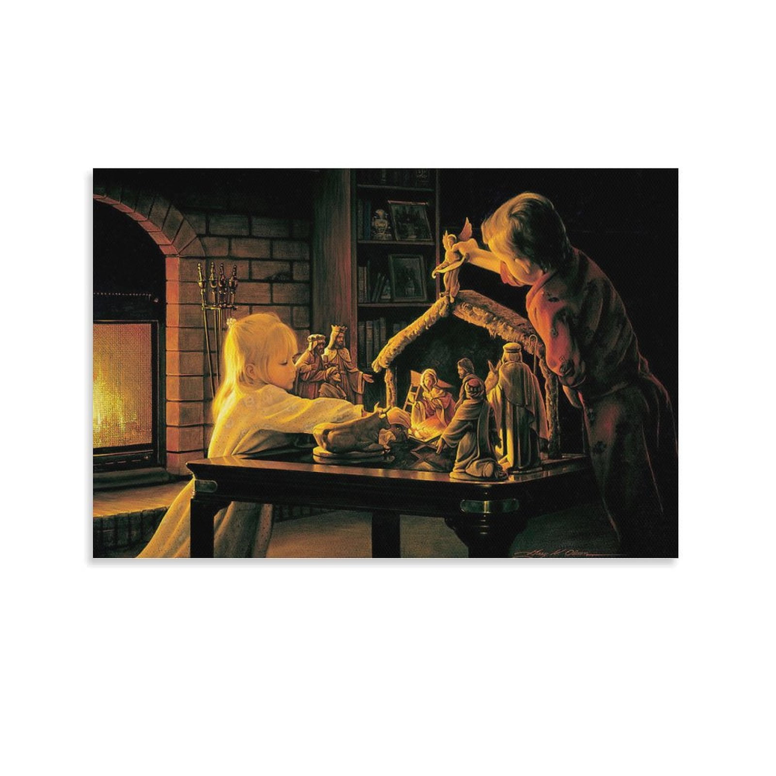 Greg Olsen Print Painting Angels of Christmas Wall Art Poster Gifts