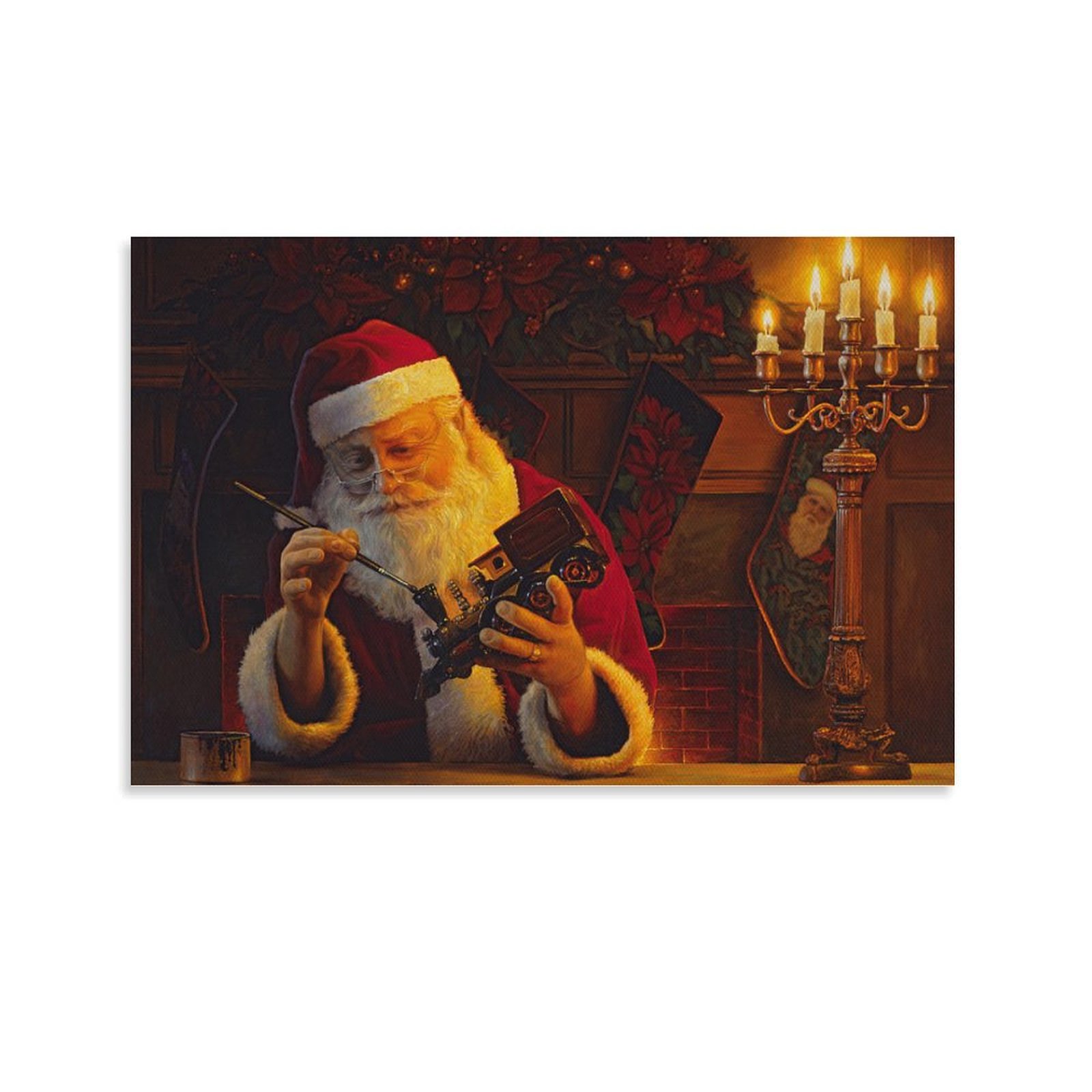 Greg Olsen Print Painting Christmas Eve Touch Up Art Poster Canvas
