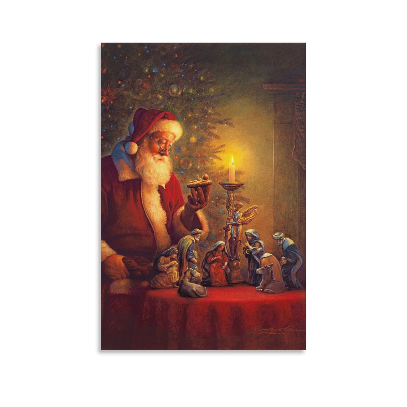 Greg Olsen Print Painting The Spirit of Christmas Gifts Canvas Painting Poster Wall Art Decorative Picture Prints Modern Decor 24x36inch(60x90cm)