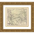 thumbnail image 1 of Gregg 23x20 Gold Ornate Wood Framed with Double Matting Museum Art Print Titled - Indian Territory, Texas, New Mexico - 1844, 1 of 4