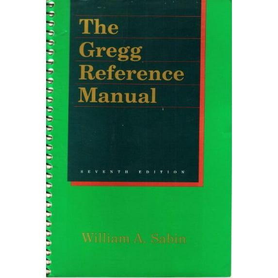 Pre-Owned Gregg Reference Manual 7ED (Paperback) 0028199227 9780028199221
