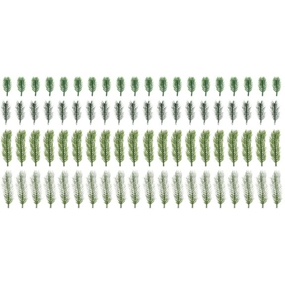 Gregiular 80 Pcs Artificial Pine Needle Ornaments Christmas Pine Cone Picks Decor