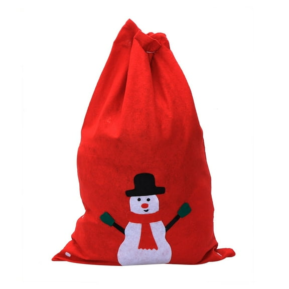 Gregiular Christmas Santa Sack Drawstring Candy Gift Treat Bags 50x70cm Random Pattern