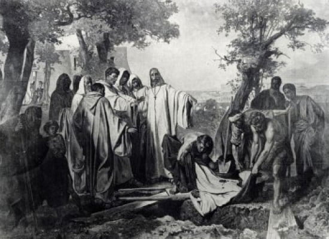 Gregor Great (Emperor and Pope 540-604) Punishes Greediness of Monk by Vasilij Vasilevic Verescagin illustration (1842-1904) Canvas Art - Vasilij Vasilevic Verescagin (18 x 24)