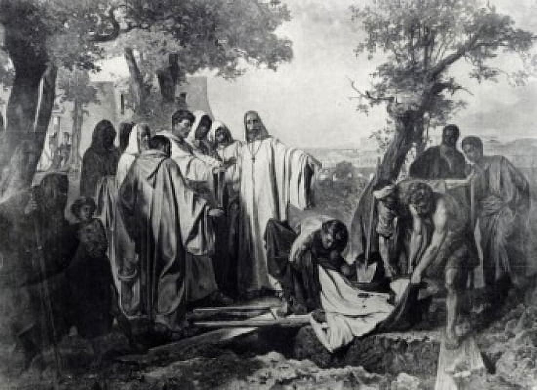 Gregor Great (Emperor and Pope 540-604) Punishes Greediness of Monk by Vasilij Vasilevic Verescagin illustration (1842-1904) Canvas Art - Vasilij Vasilevic Verescagin (24 x 36)