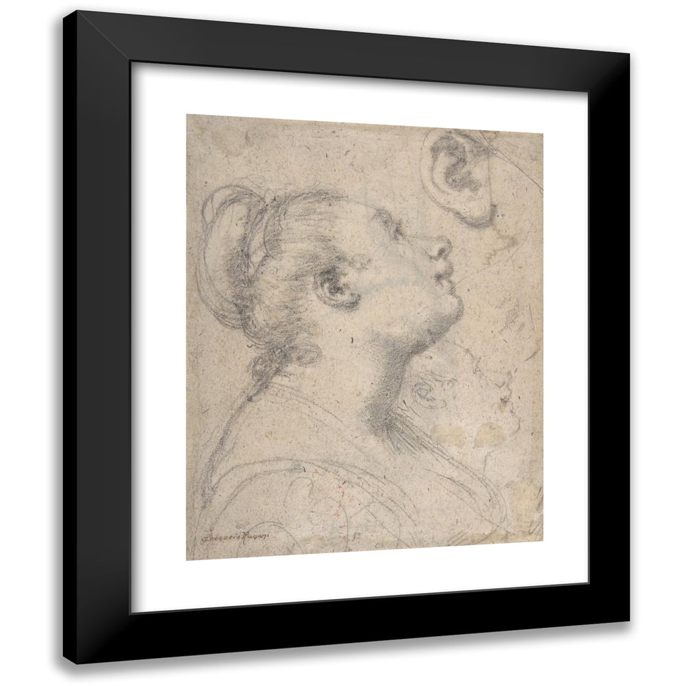 Gregorio Pagani 12x14 Black Modern Framed Museum Art Print Titled The