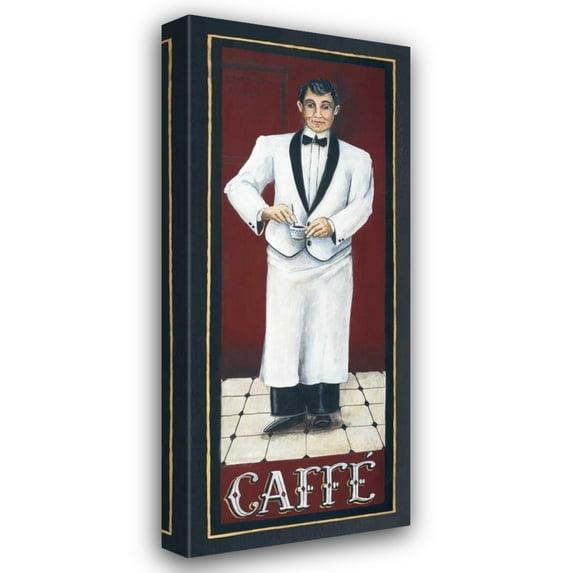Gregory Gorham 15x32 Gallery Wrapped Canvas Wall Art Titled - Caffe