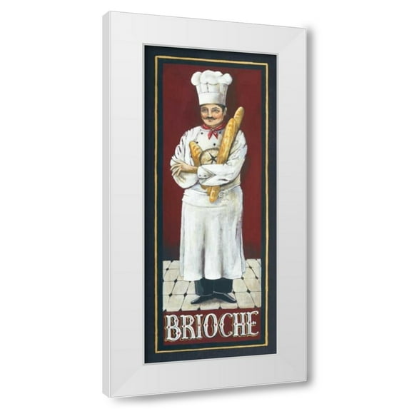 Gregory Gorham 15x32 White Modern Wood Framed Wall Art Titled - Brioche