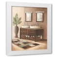 thumbnail image 1 of Gregory Gorham 20x24 White Modern Wood Framed Wall Art Titled - Bath Still Life II, 1 of 5