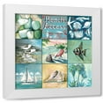 thumbnail image 1 of Gregory Gorham 26x26 White Modern Wood Framed Wall Art Titled - Beach Access, 1 of 5