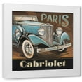 thumbnail image 1 of Gregory Gorham 26x26 White Modern Wood Framed Wall Art Titled - Paris Cabriolet, 1 of 5