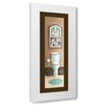 thumbnail image 1 of Gregory Gorham 9x18 White Modern Wood Framed Wall Art Titled - Bath Panel III, 1 of 5