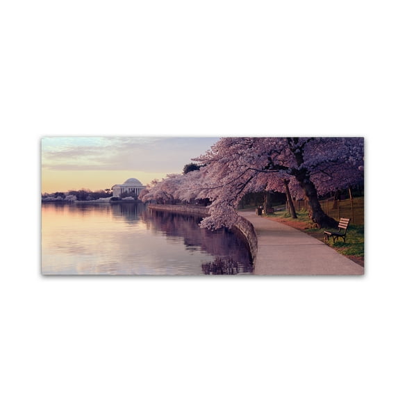 Gregory O'Hanlon 'Cherry Blossoms Jefferson Memorial' Canvas Art