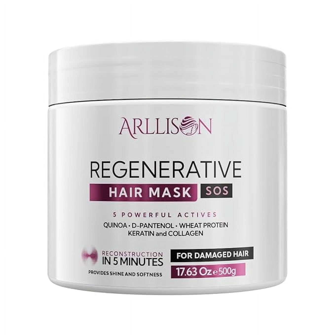 Grehge In Molecular Repair Hair Mask for Damaged Hair- Luxurious Deep Conditioner Treatment for Dry, Damaged Hairs - Promotes Growth, Shine, and Softness - Hair Care Solution (8 OZ)