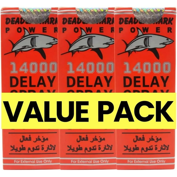 Deadly Shark Power 14000, 45ml, Spray for Men, 3 Pack