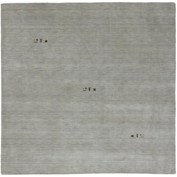 Greige Tribal 8X8 Gabbeh Modern Square Rug